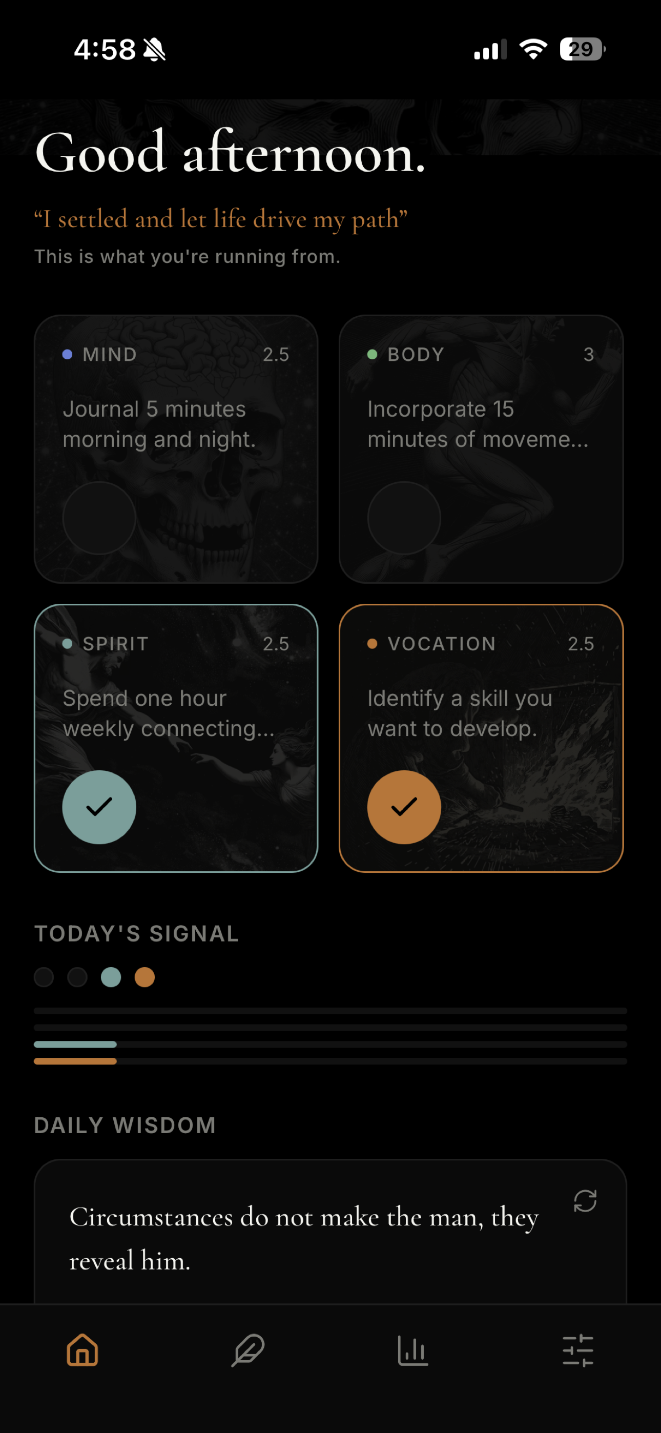 FORGE daily dashboard